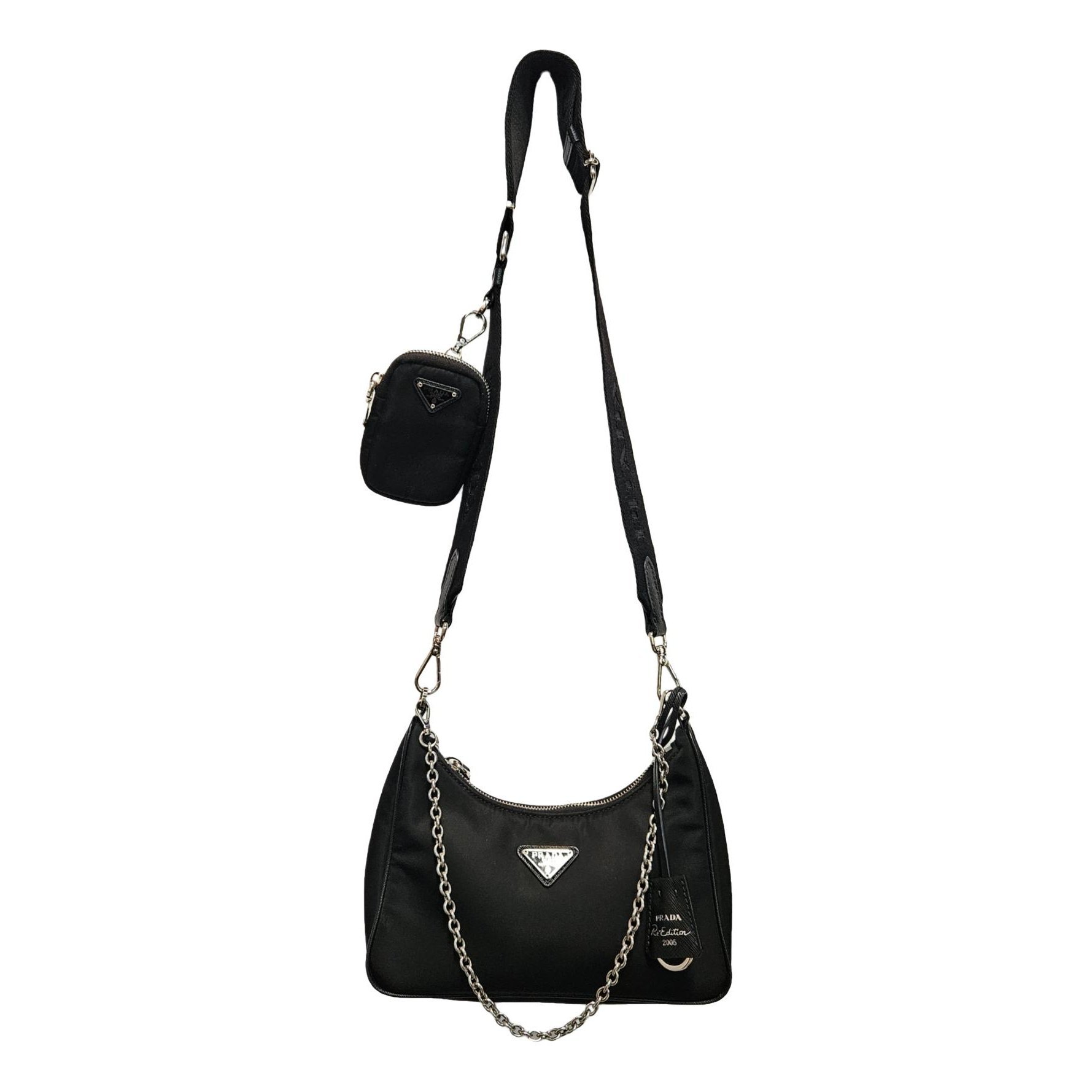 Re-edition cloth handbag