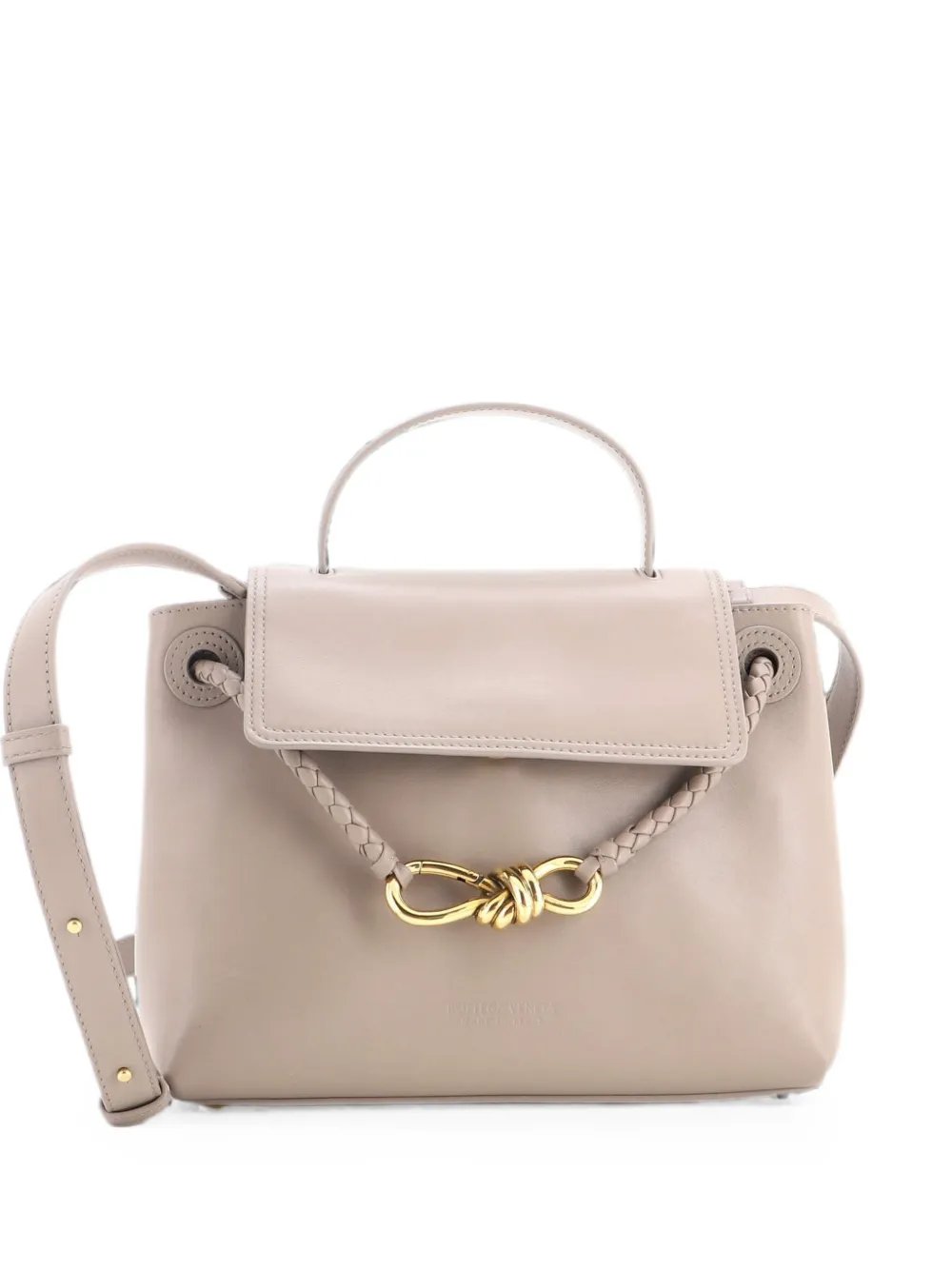 Ciao Ciao Top Handle Bag Leather with Intrecciato Detail Small satchel