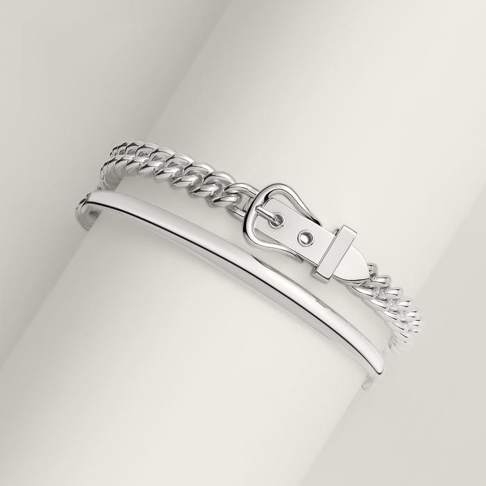 Sans Coloris Boucle Sellier Inflexible Bracelet, Small Model