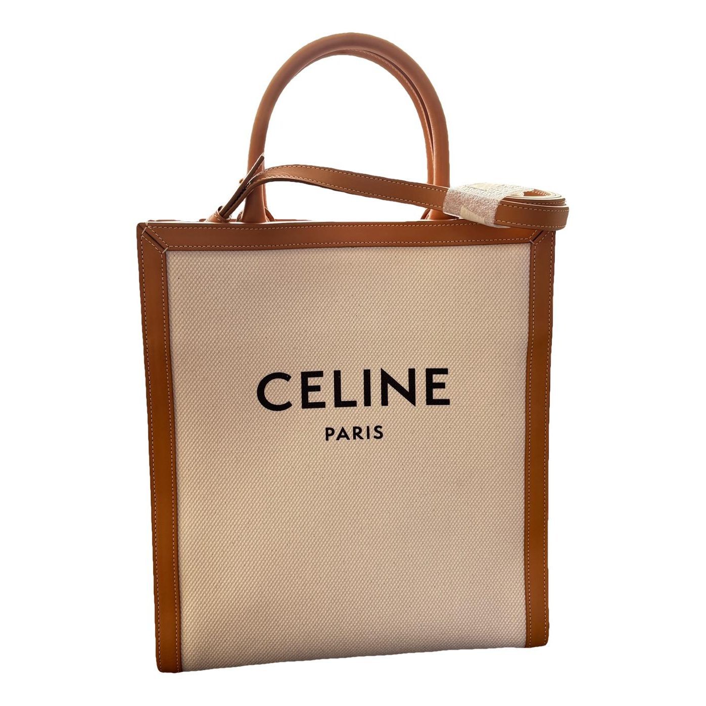Cabas Vertical leather tote