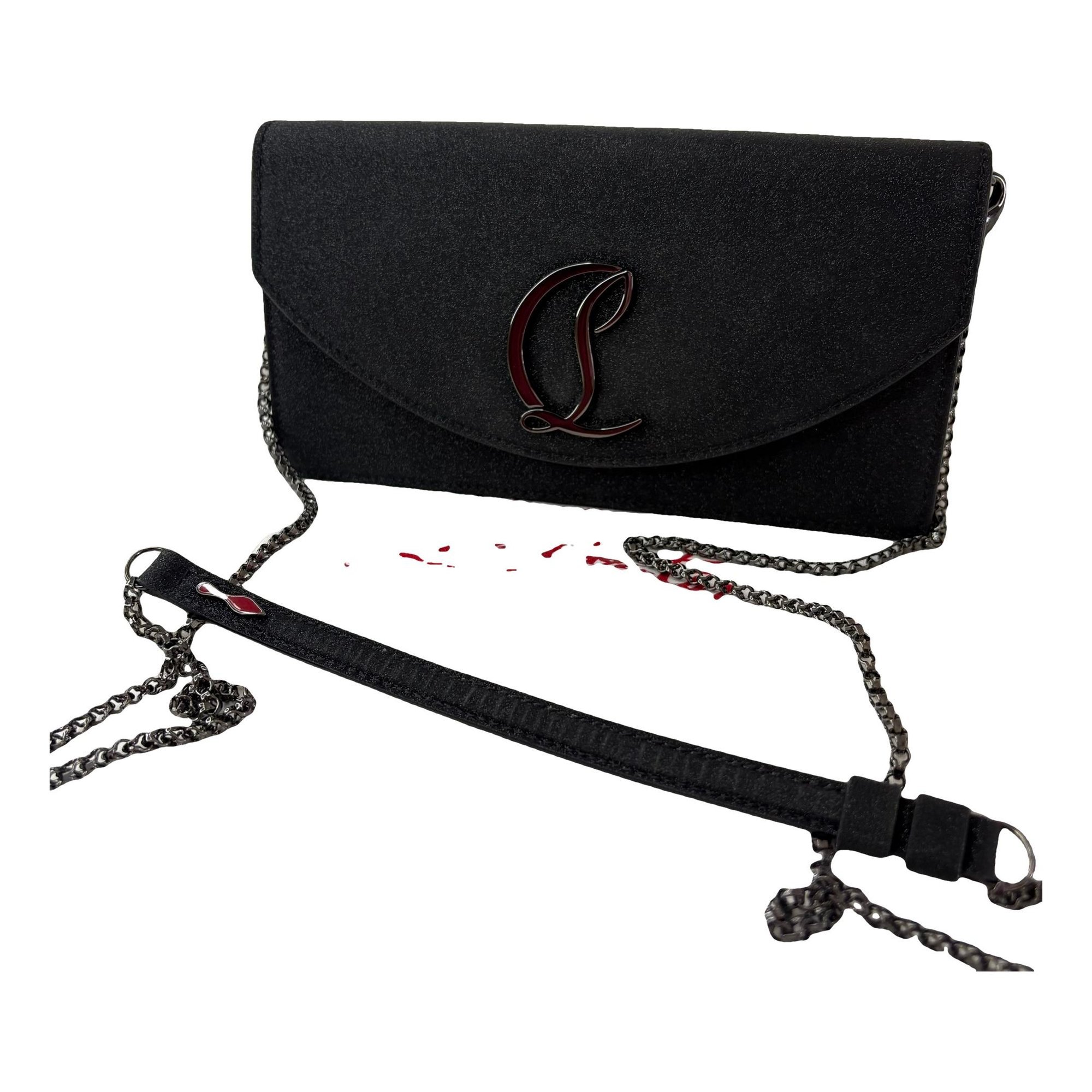 Christian Louboutin Glitter clutch bag