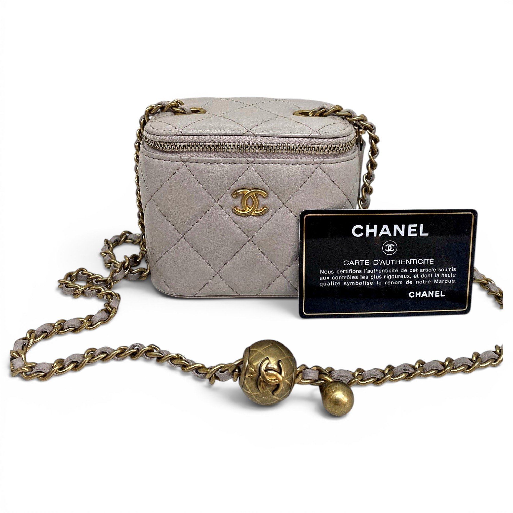 Vanity leather mini bag