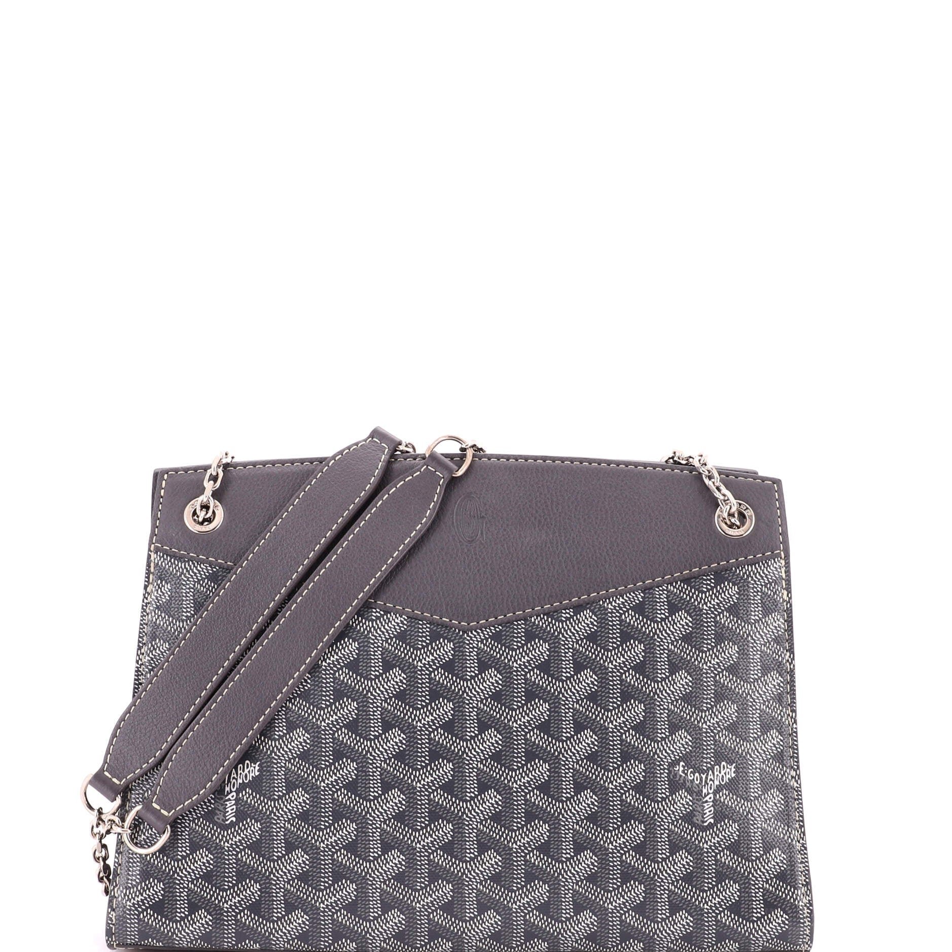 Goyard Structured Rouette Chain Shoulder Bag Coated Canvas PM