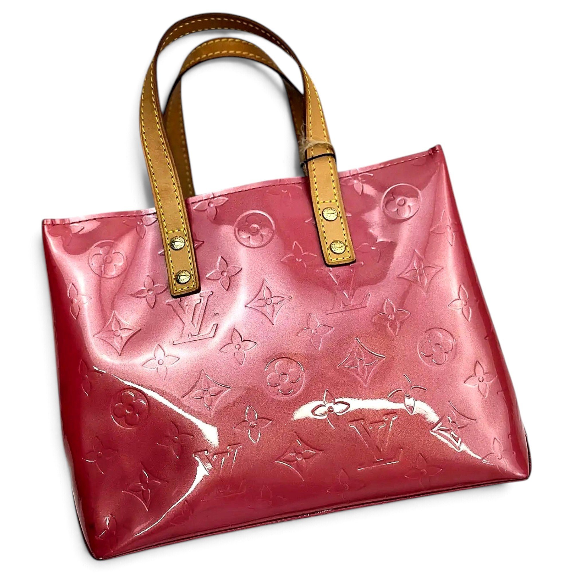 Patent leather handbag