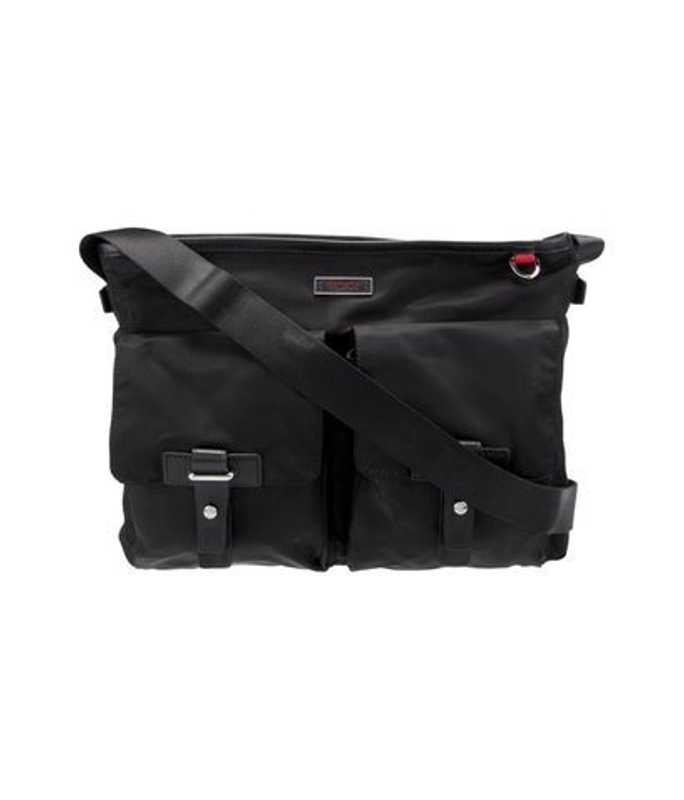 Tumi Leather Messenger Bag