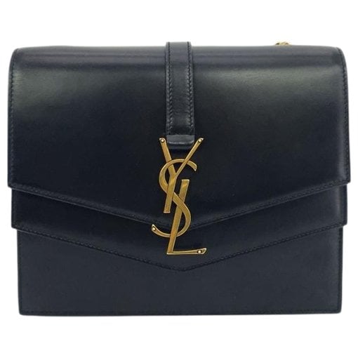 Leather clutch bag