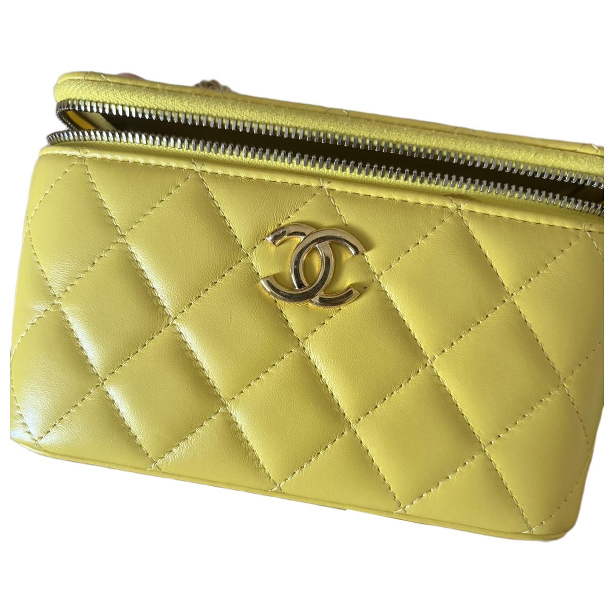 Vanity leather handbag