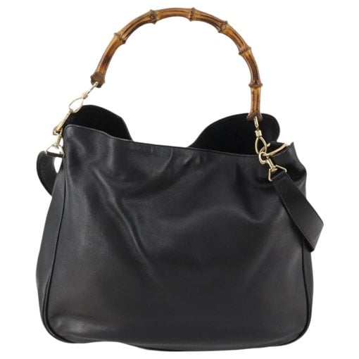 Bamboo leather handbag