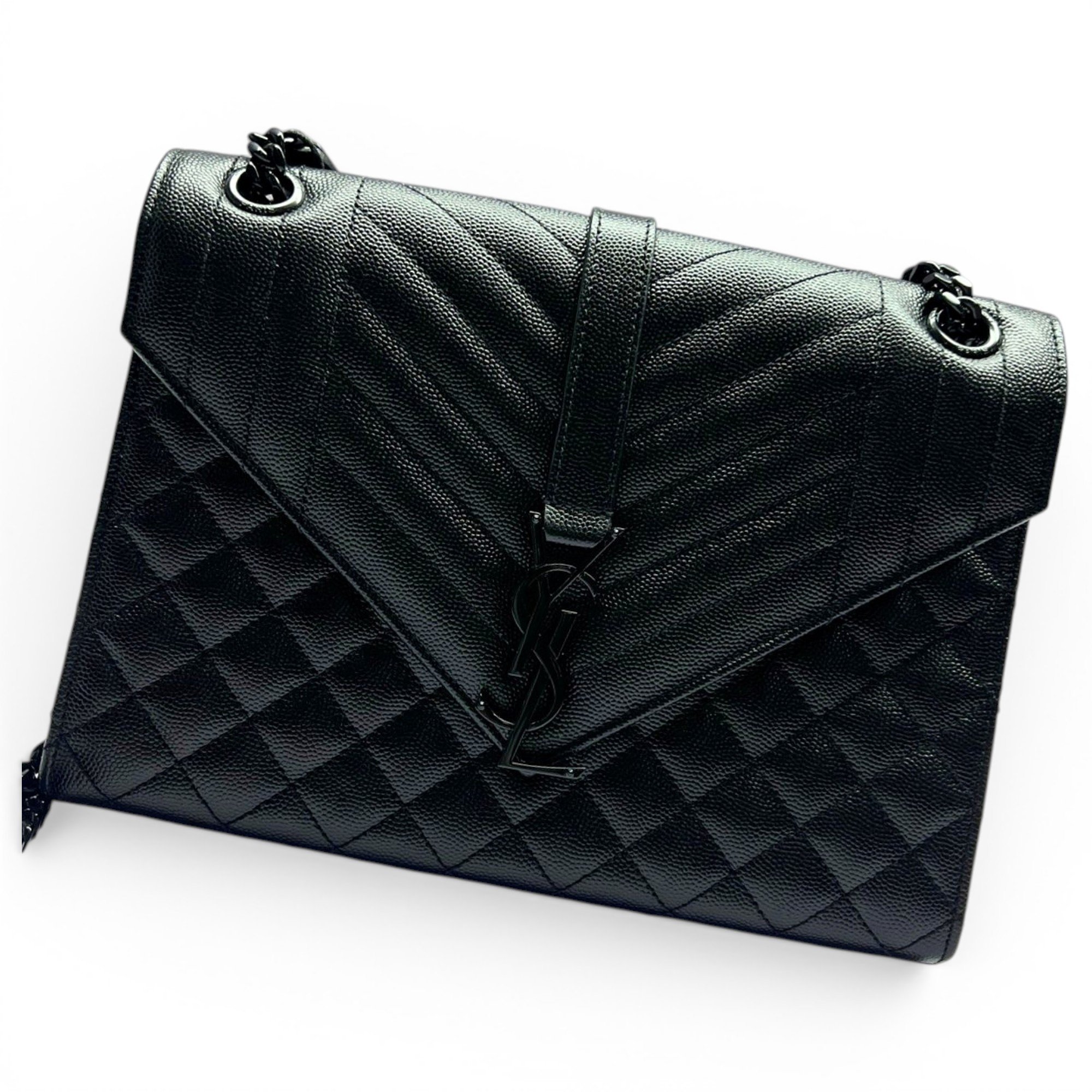 Envelope leather handbag