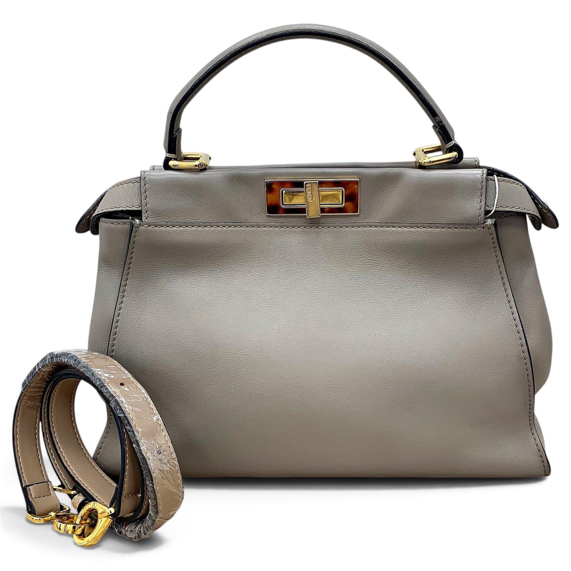 Peekaboo leather handbag