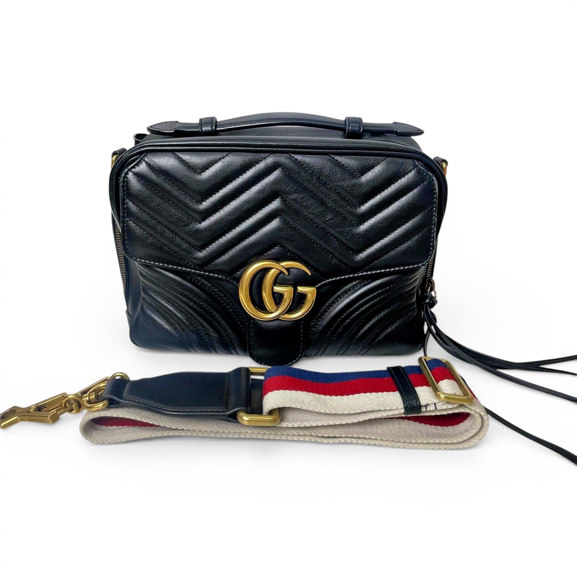 GG Marmont Flap leather handbag
