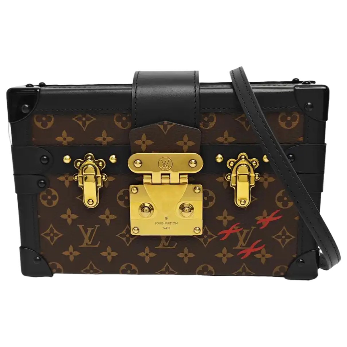 Petite Malle leather handbag