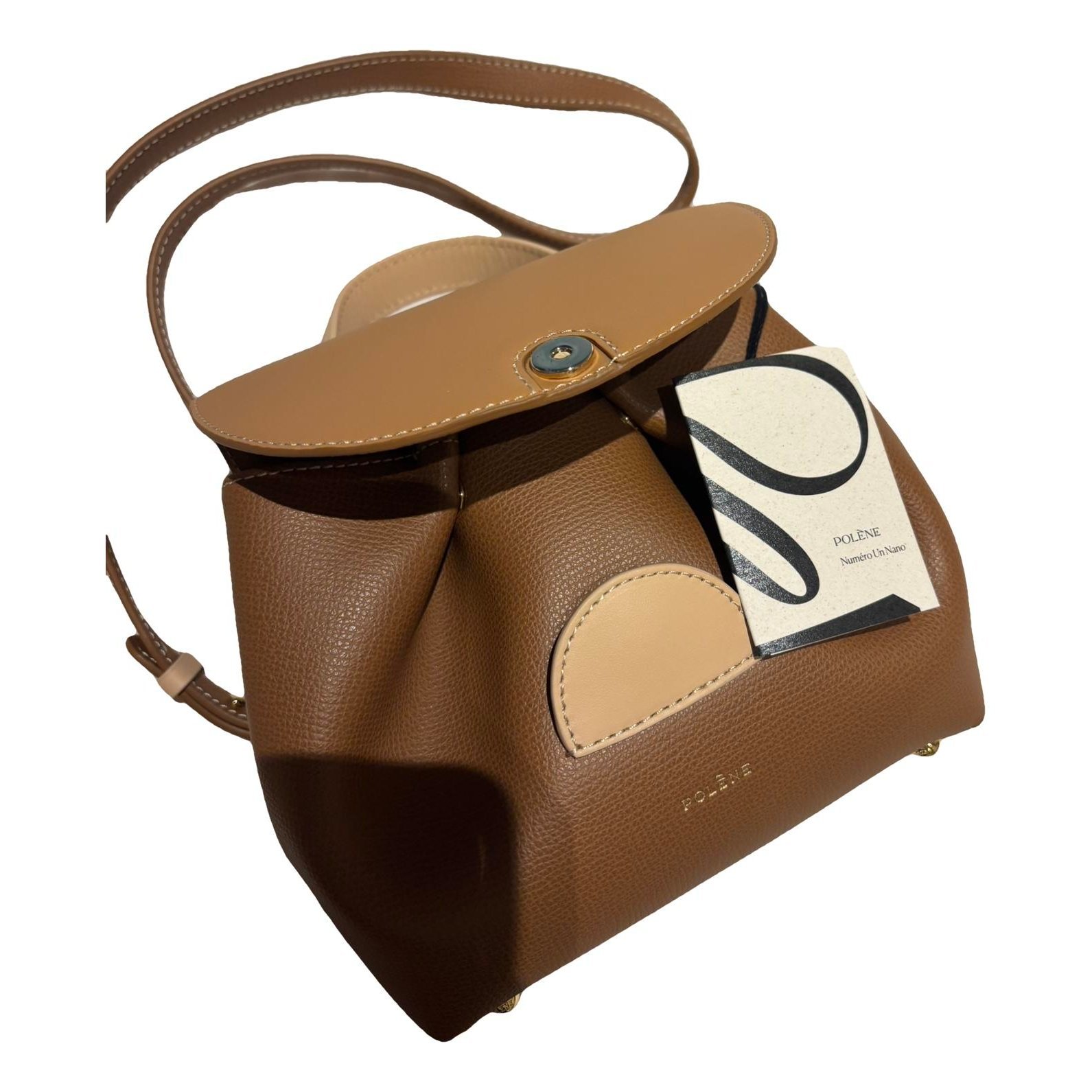 Polene Numéro un nano leather crossbody bag