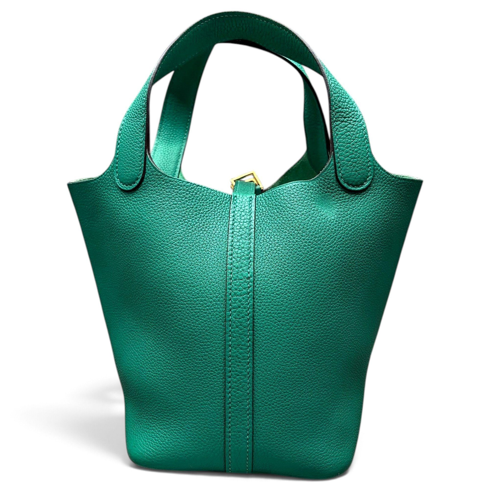Picotin leather tote