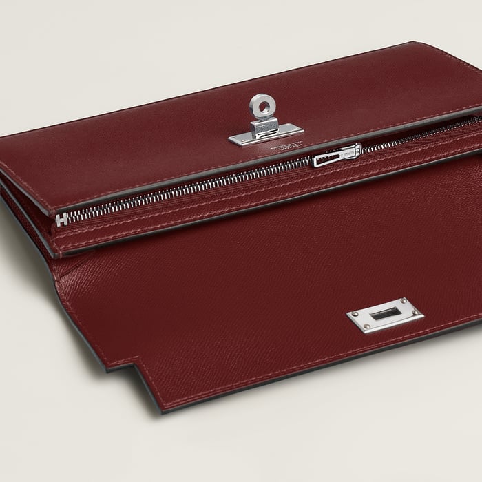 Rouge H Kelly Pocket Long Wallet