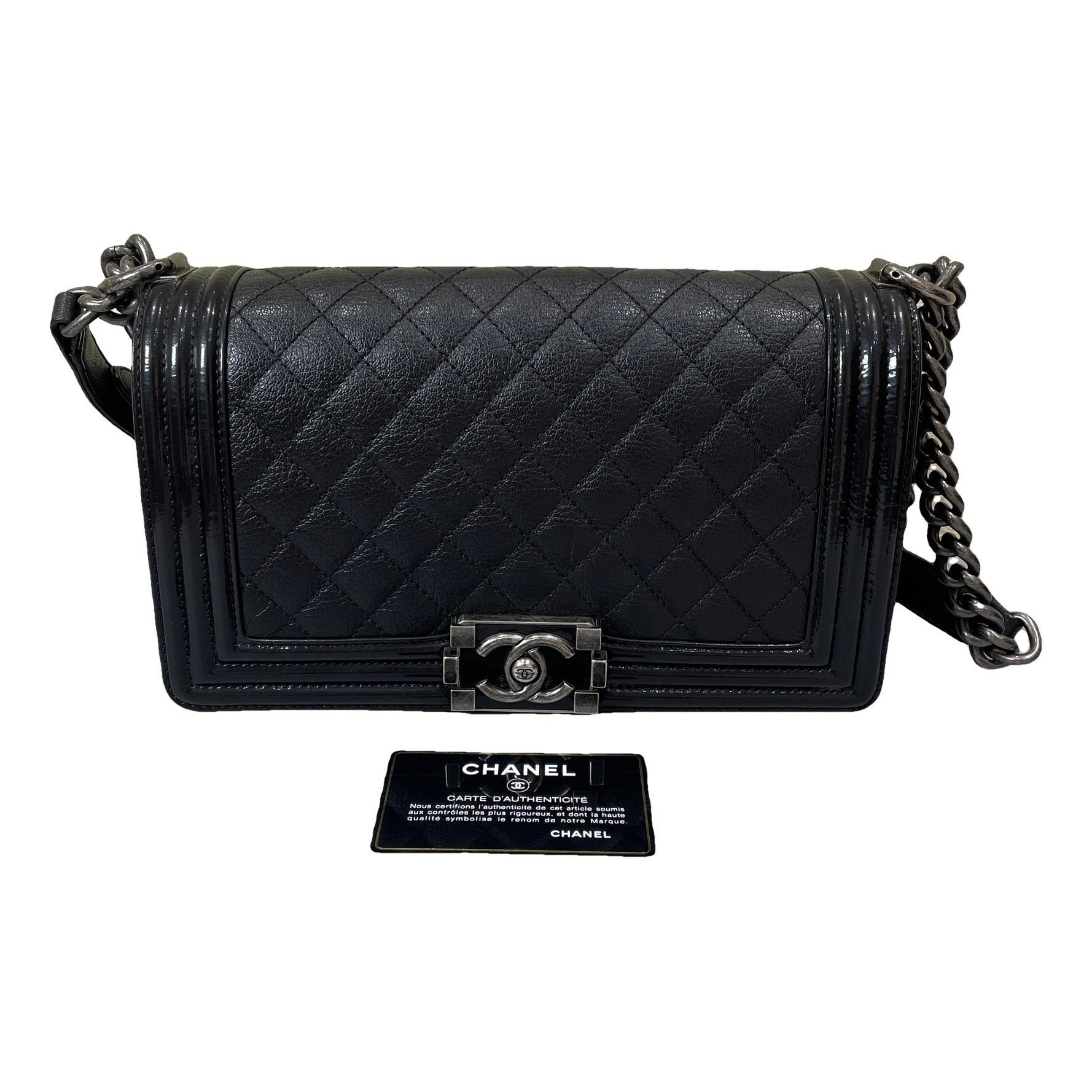 Boy leather crossbody bag