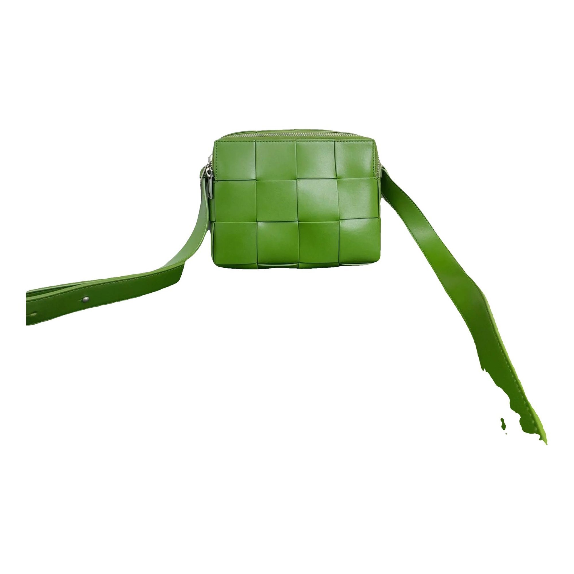 Cassette leather handbag