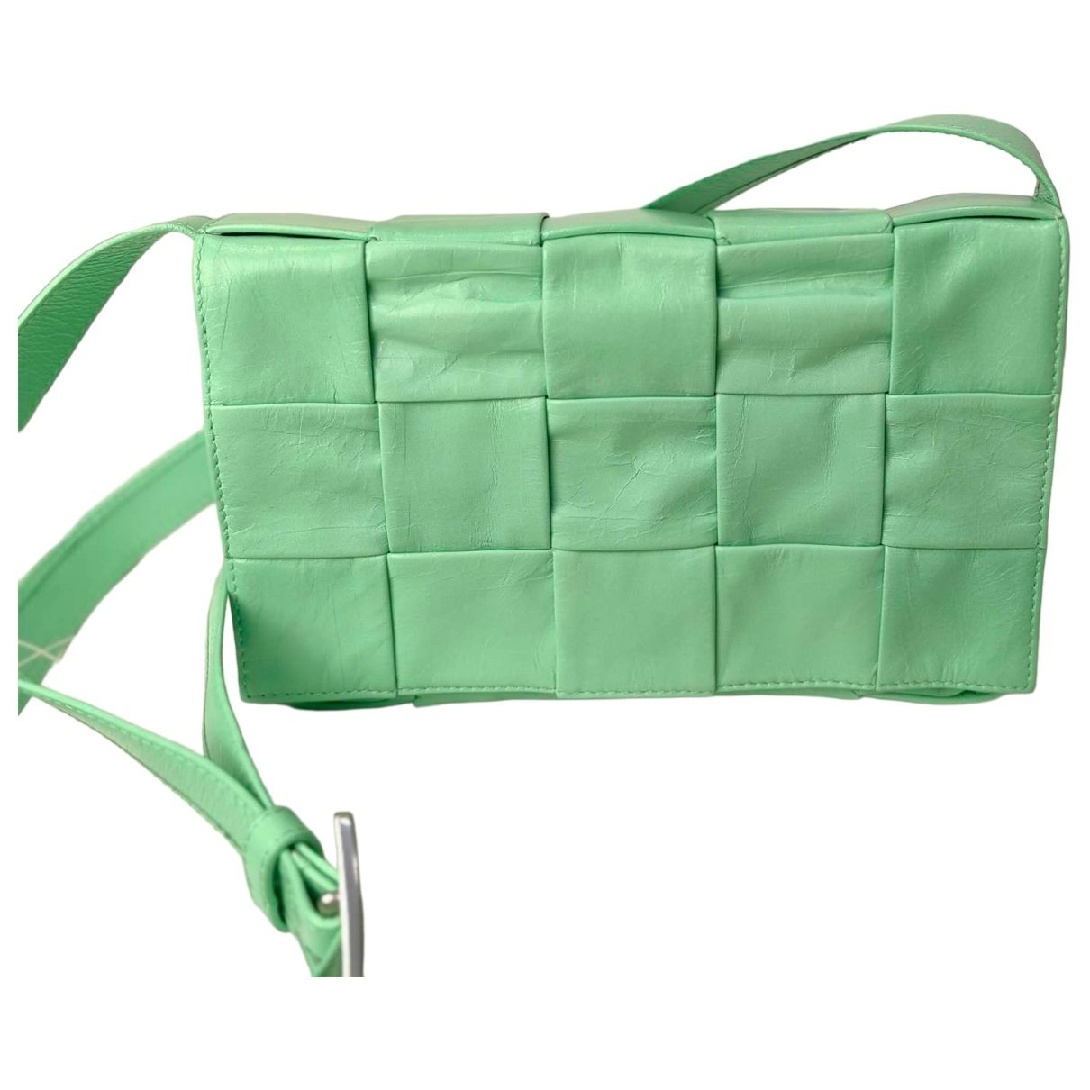 Cassette leather handbag