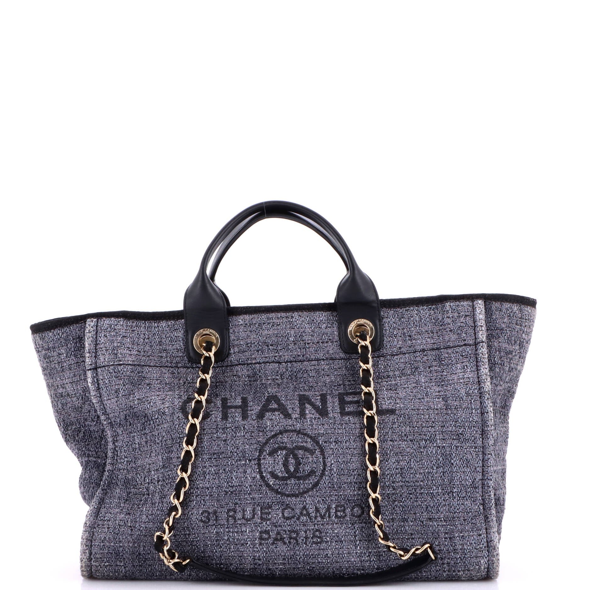 Deauville Tote Raffia with Glitter Detail Medium