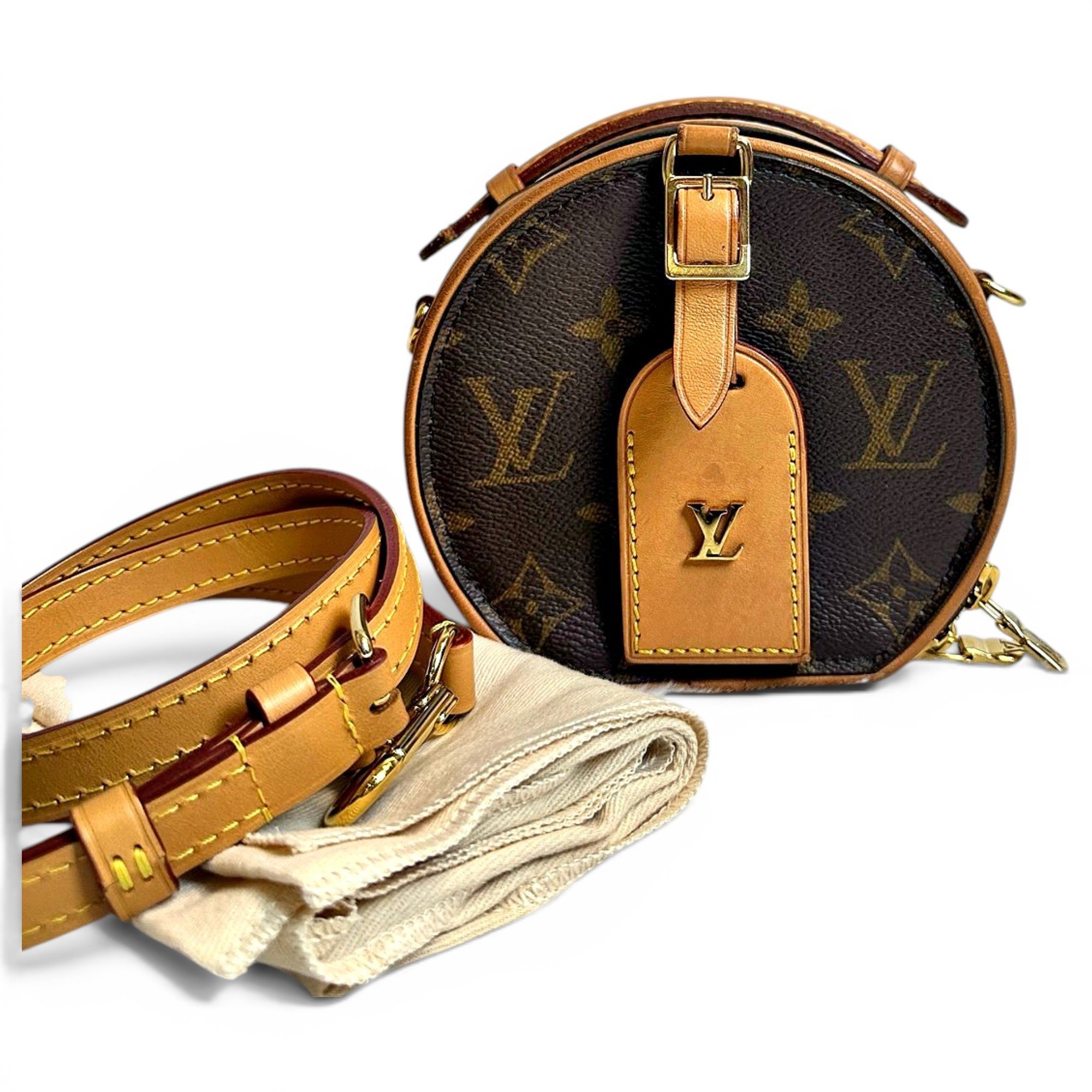 Boîte chapeau souple leather handbag