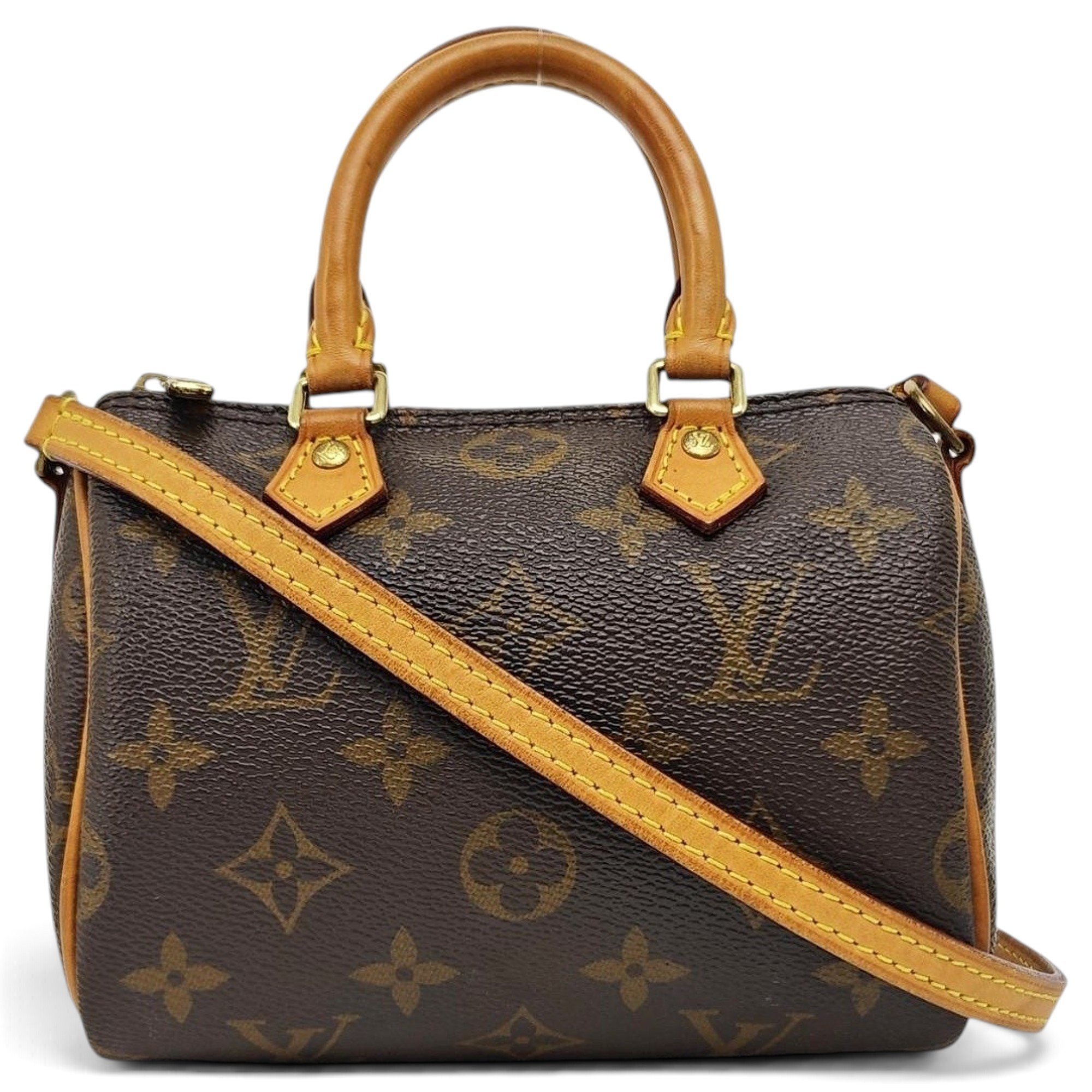 Nano Speedy / Mini HL leather handbag