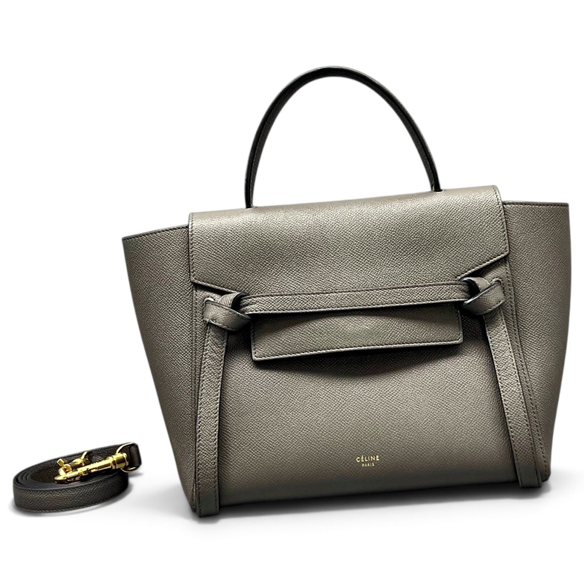 Belt leather handbag