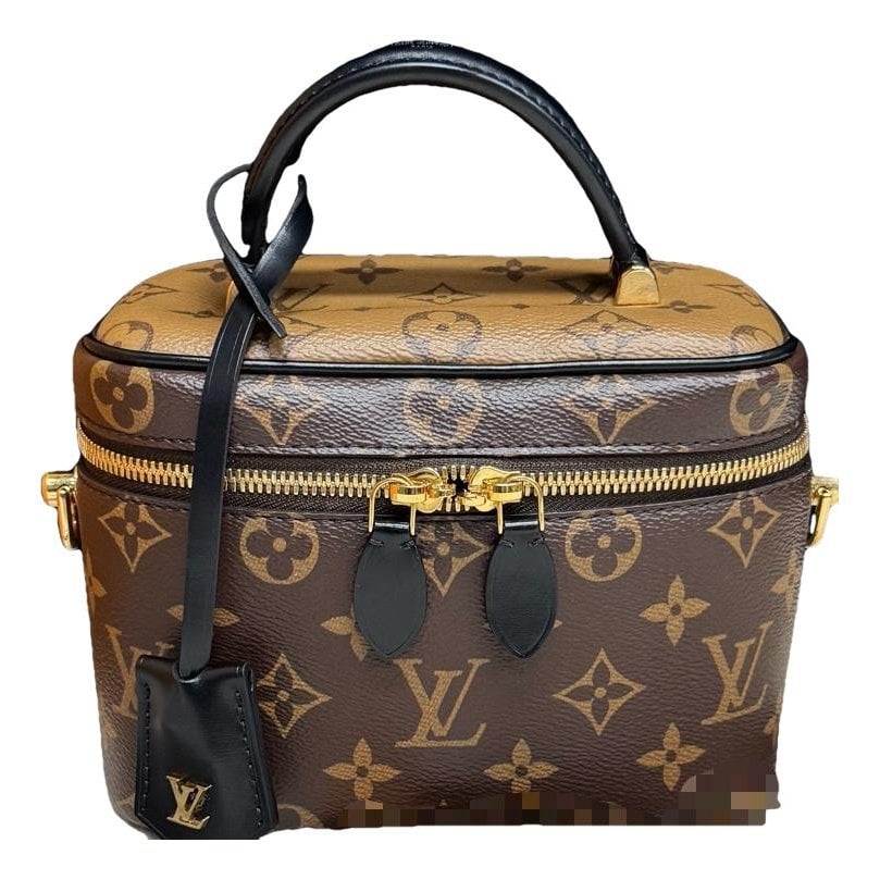 Vanity leather handbag