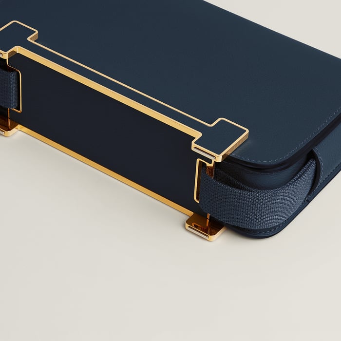 Bleu Abysse Hermès Geta Slim Bag