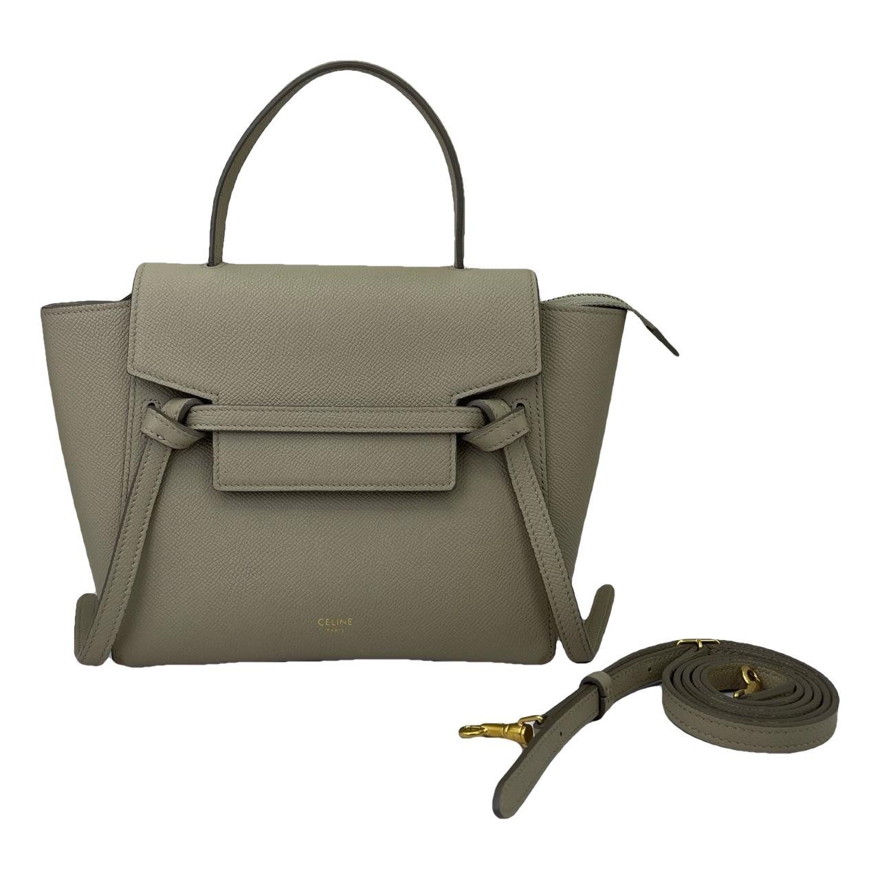 Belt leather handbag