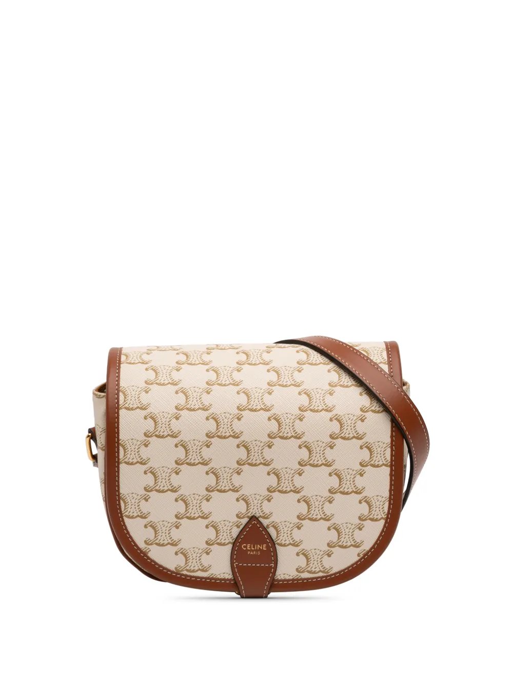 2021 Medium Triomphe Coated Canvas Folco crossbody bag