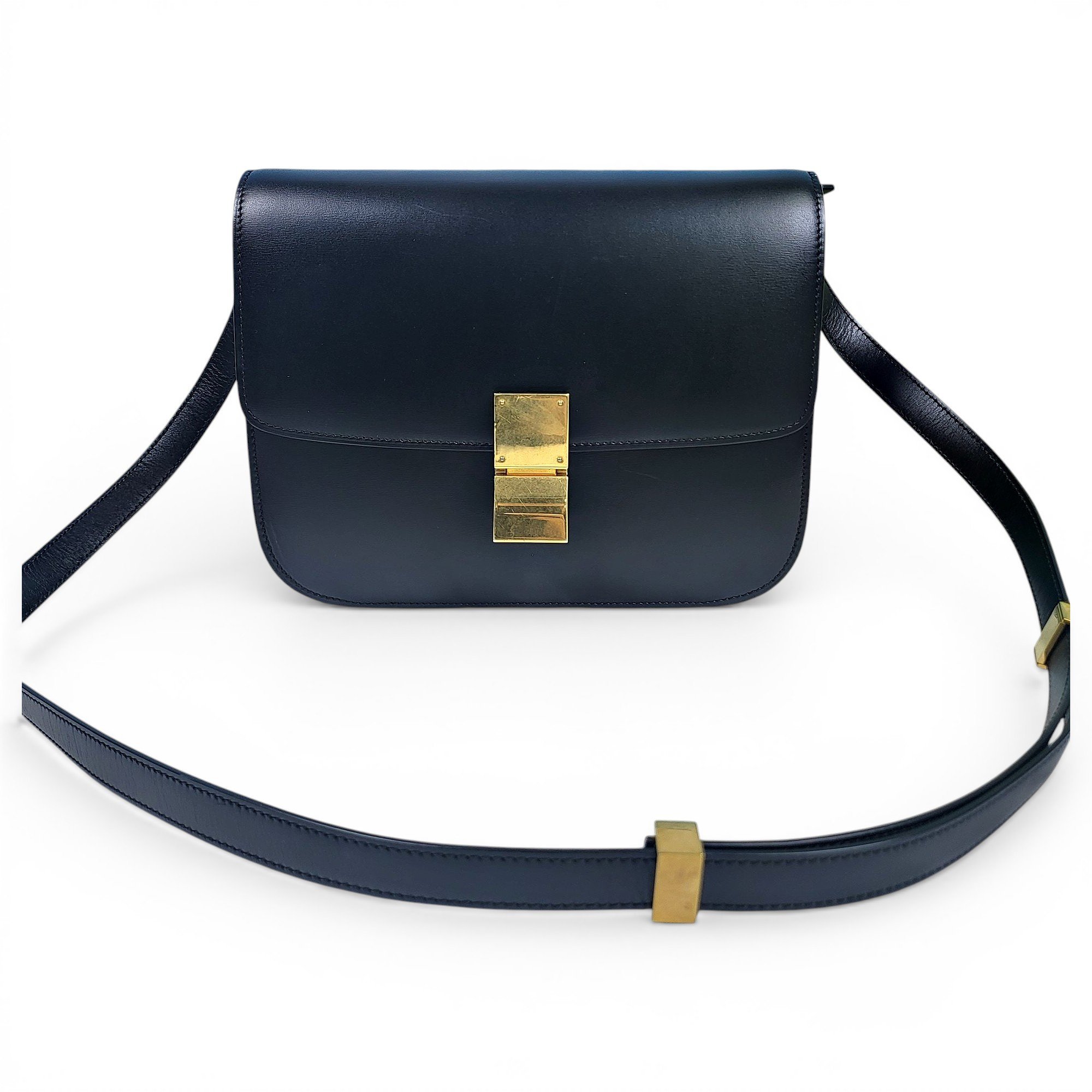 Classic leather handbag