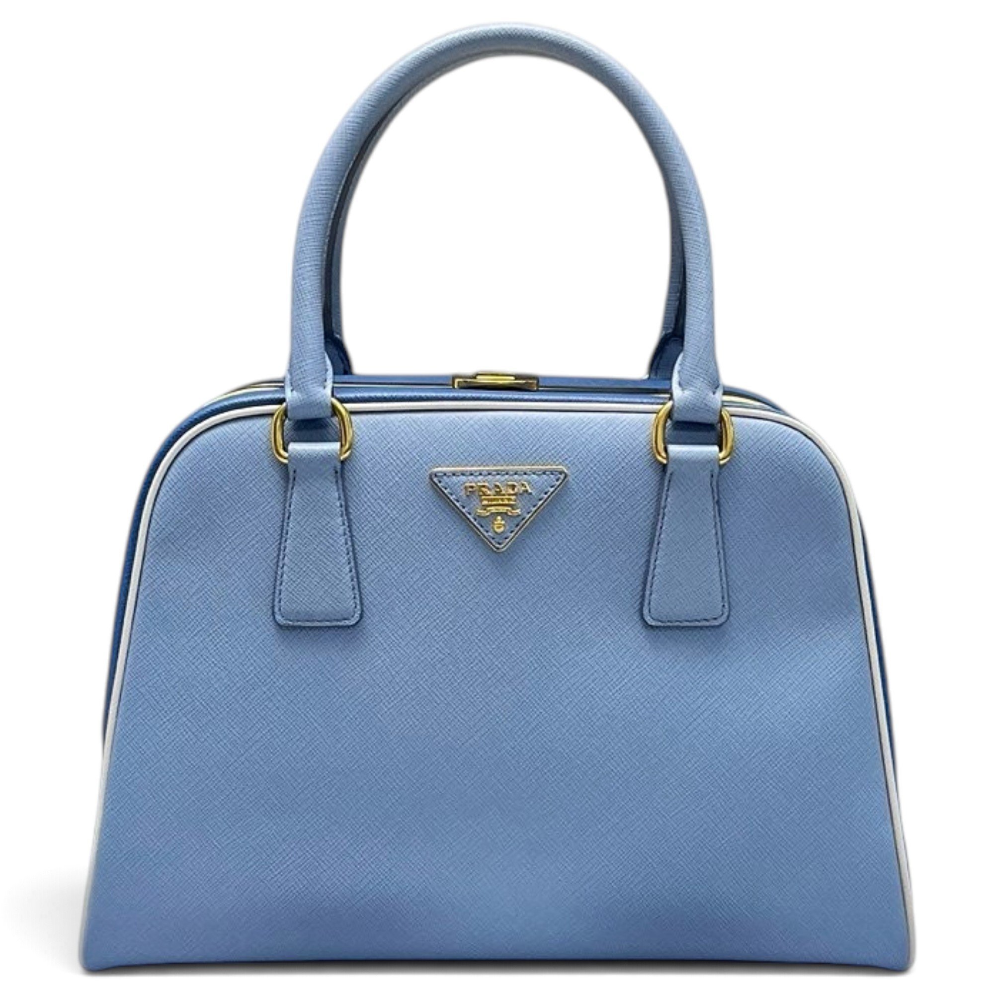 Promenade leather bowling bag