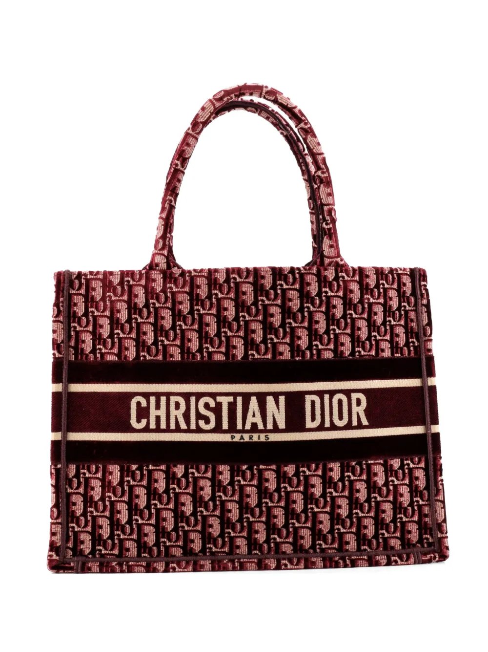 Book Oblique Velvet Small tote bag
