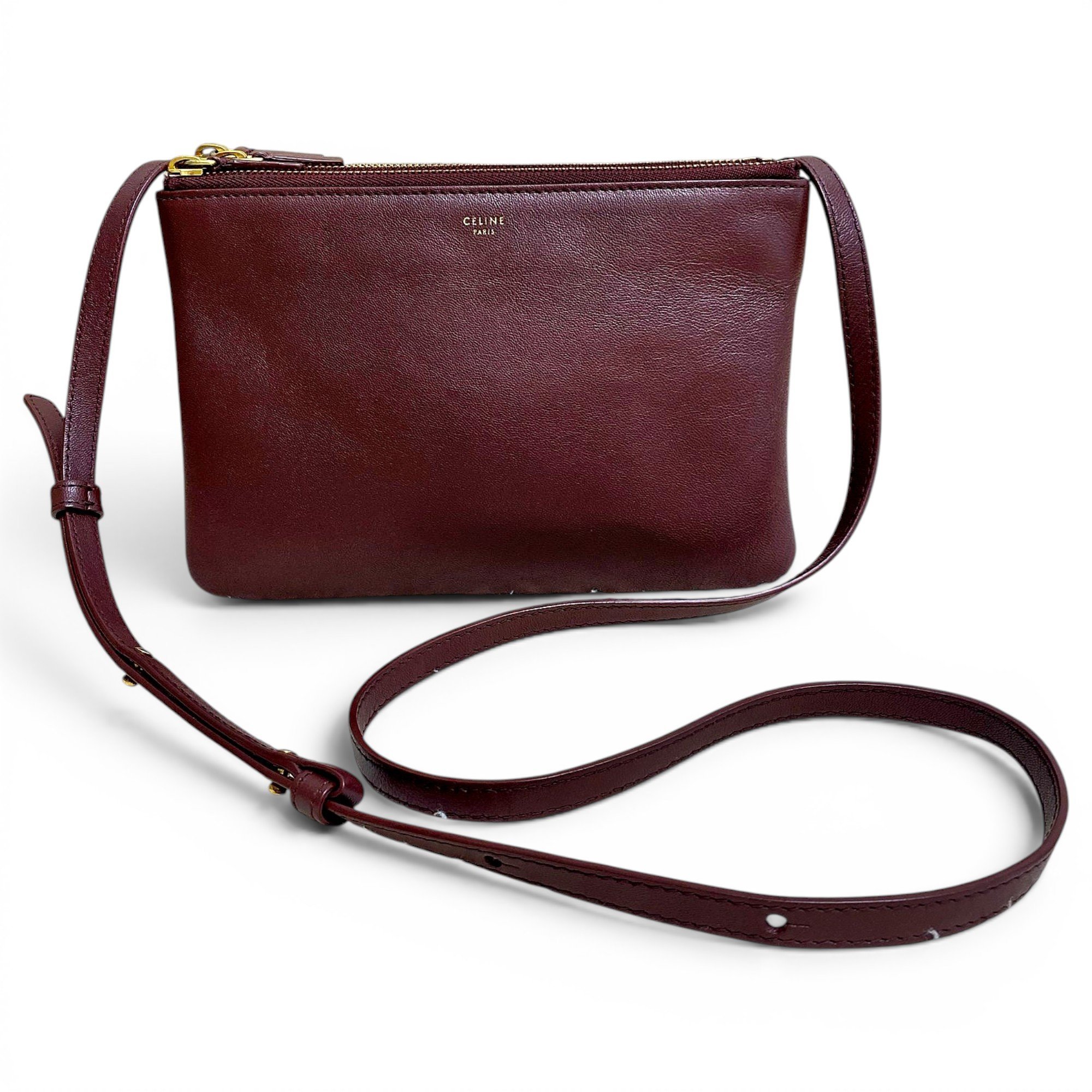 Trio leather crossbody bag