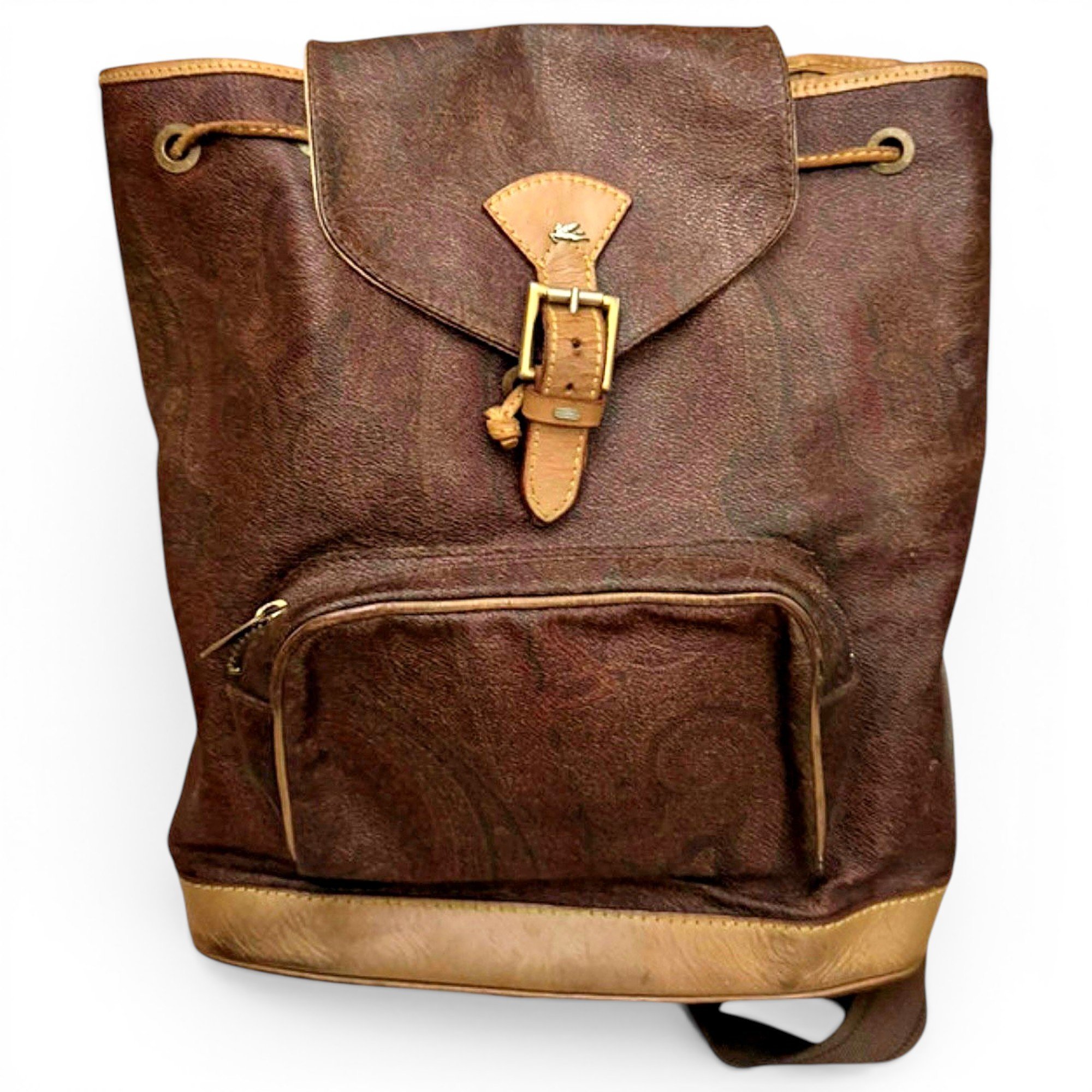 Leather backpack