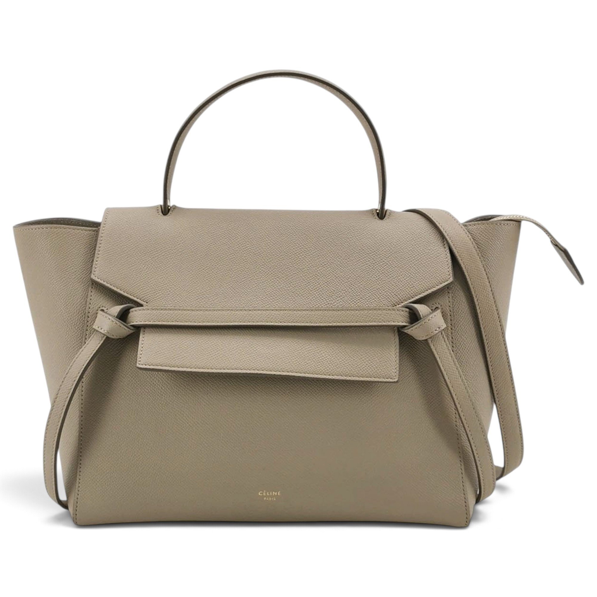 Belt leather handbag