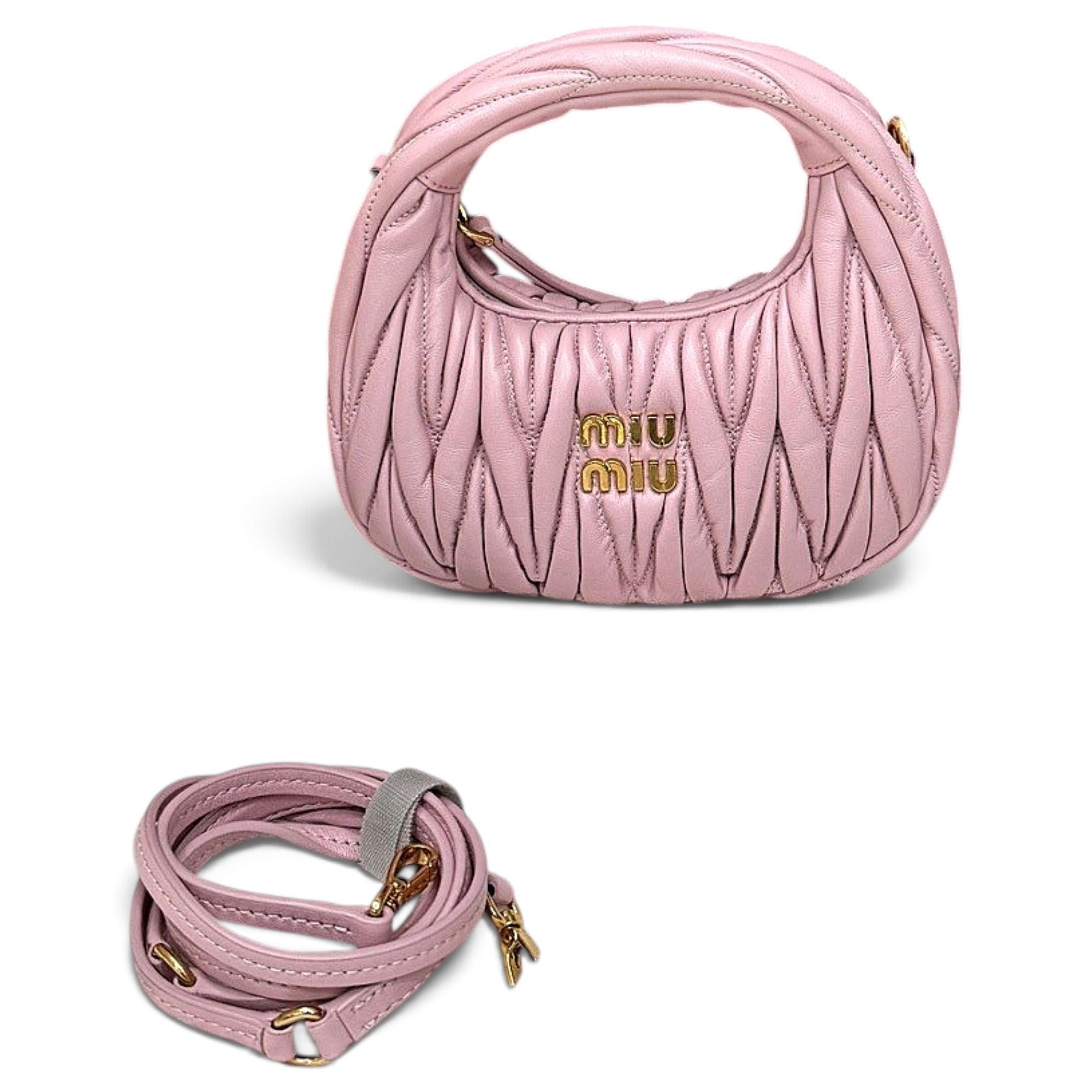 Miu Wander leather handbag