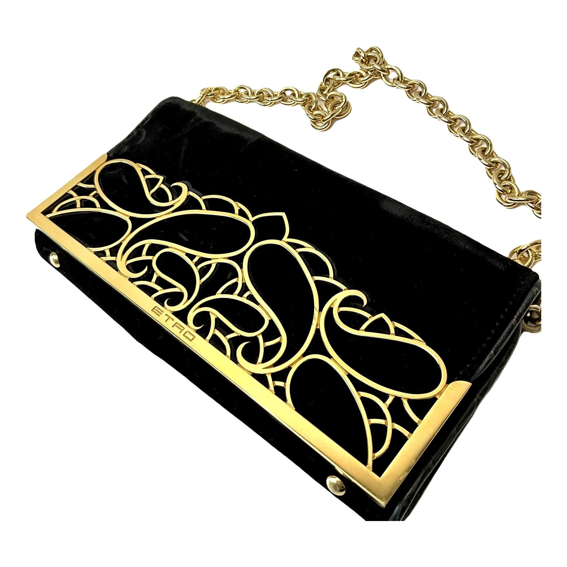 Etro Velvet clutch bag
