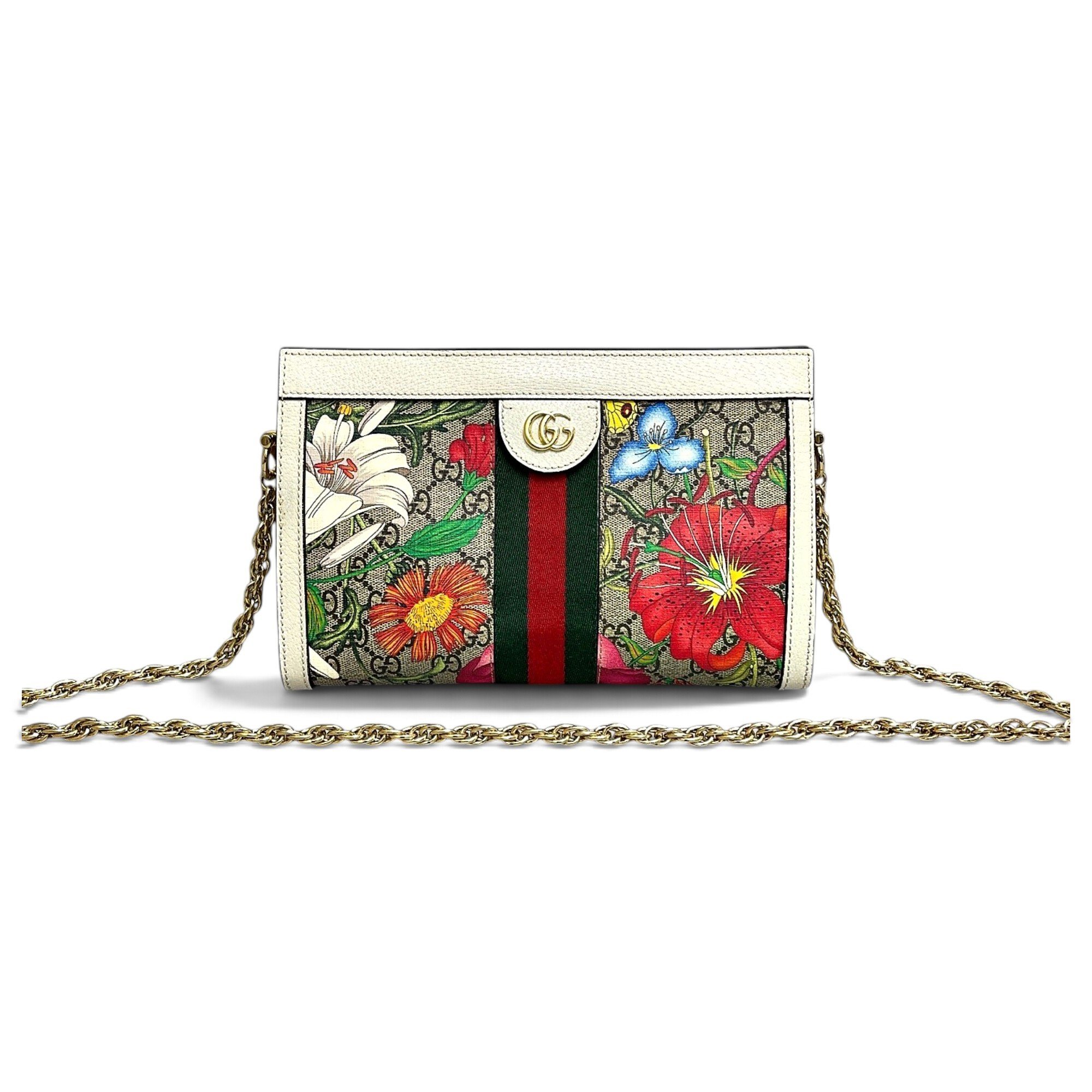 Ophidia Chain leather handbag
