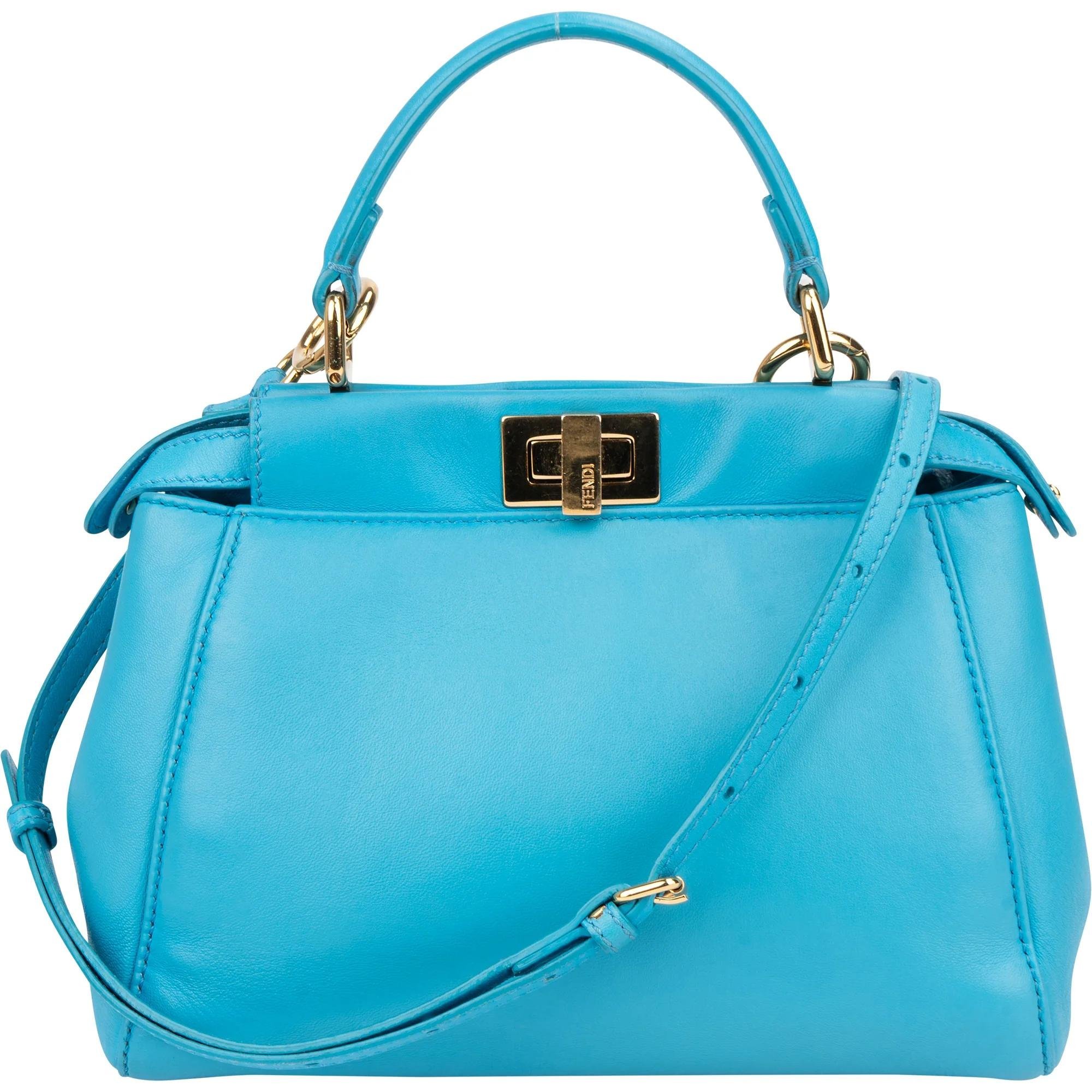 Peekaboo leather handbag