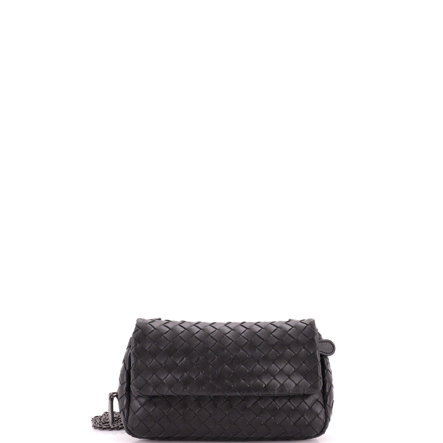 Expandable Chain Crossbody Bag Intrecciato Nappa Small
