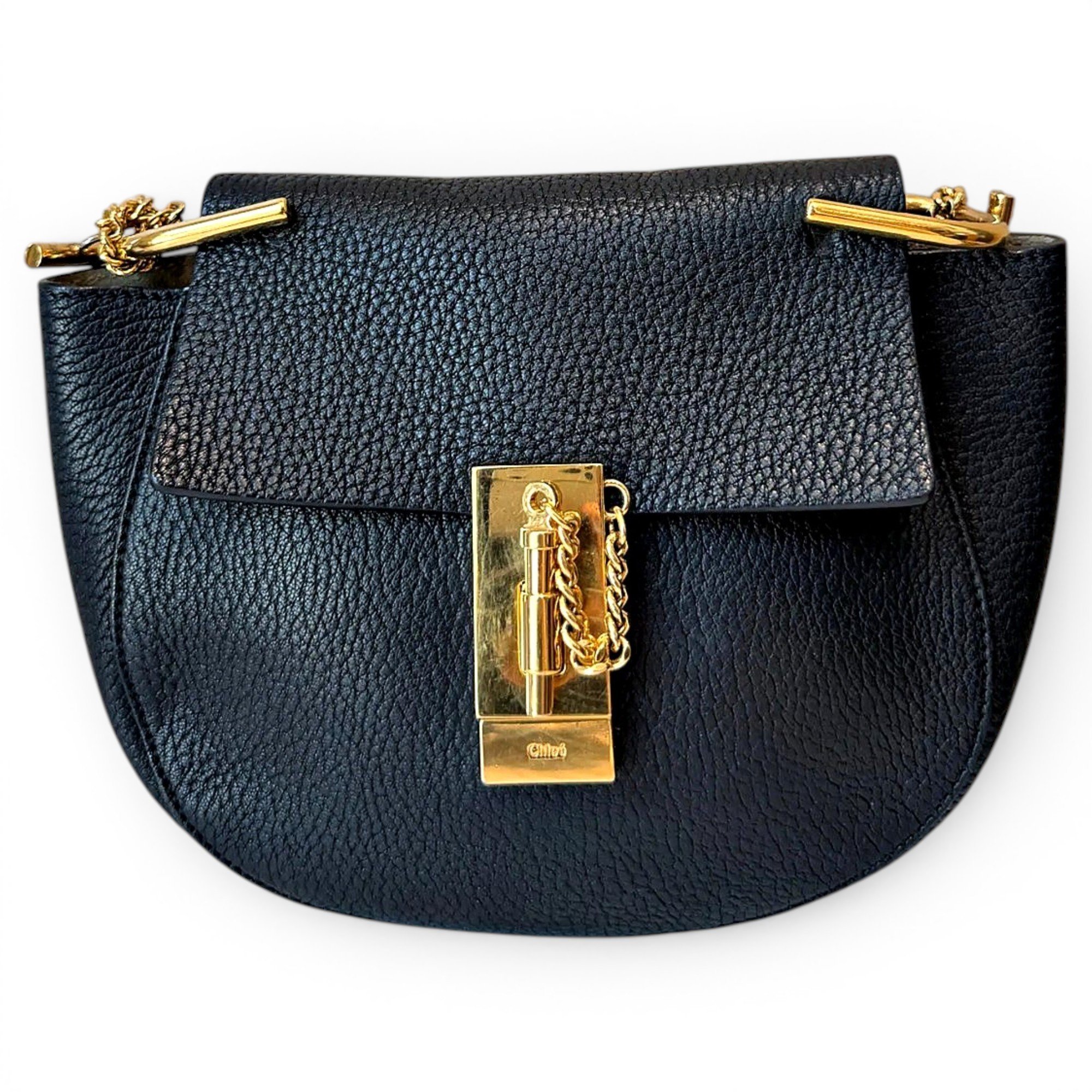Drew leather handbag