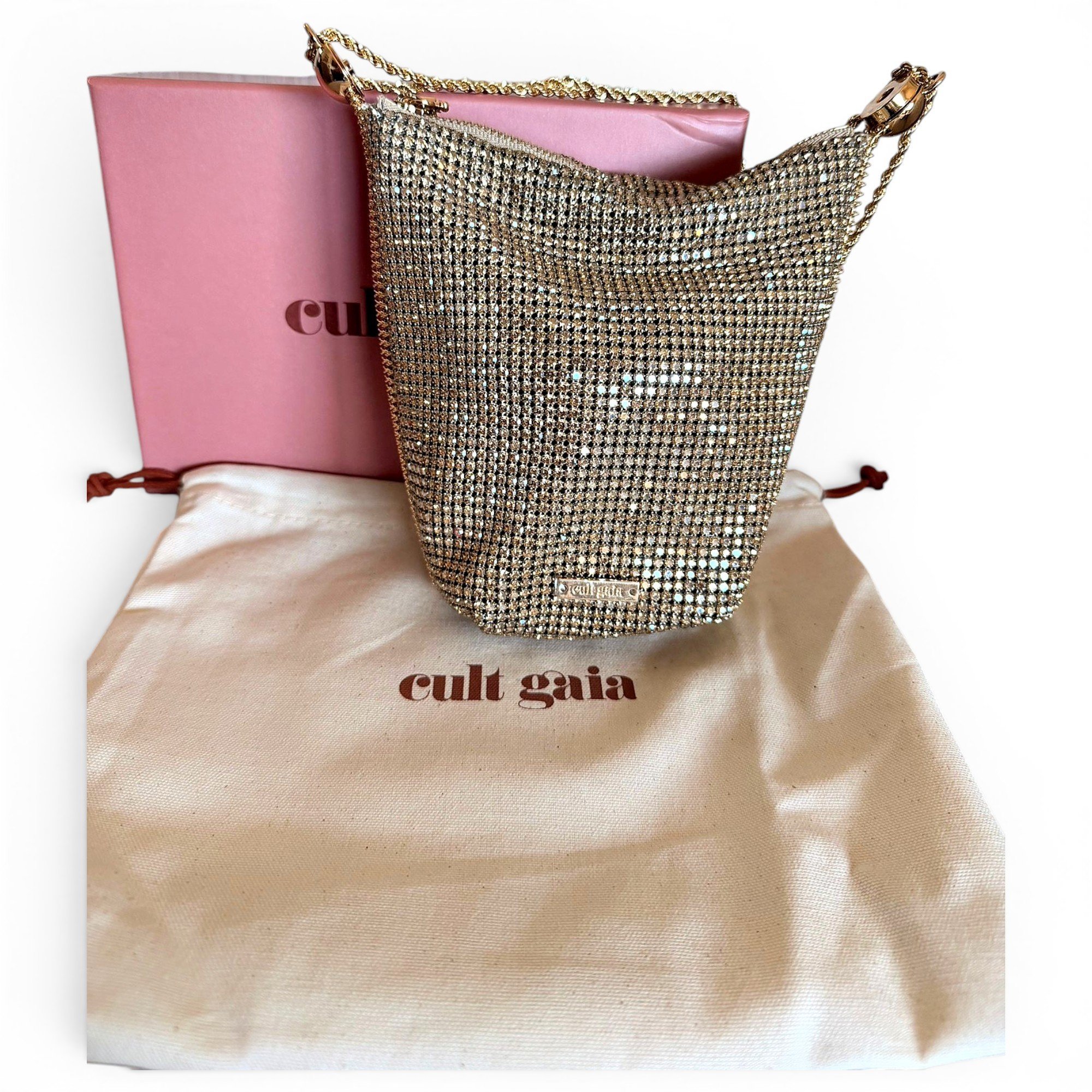Glitter clutch bag