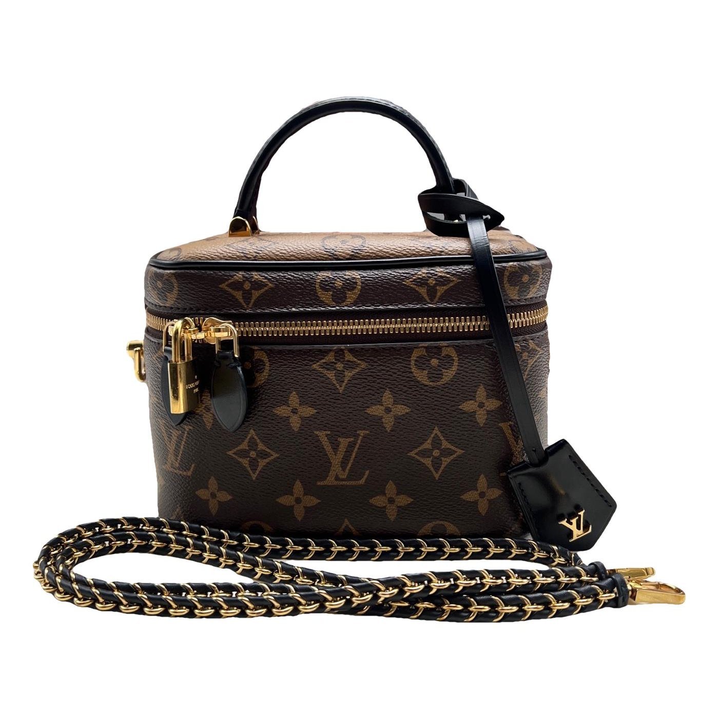 Vanity leather handbag