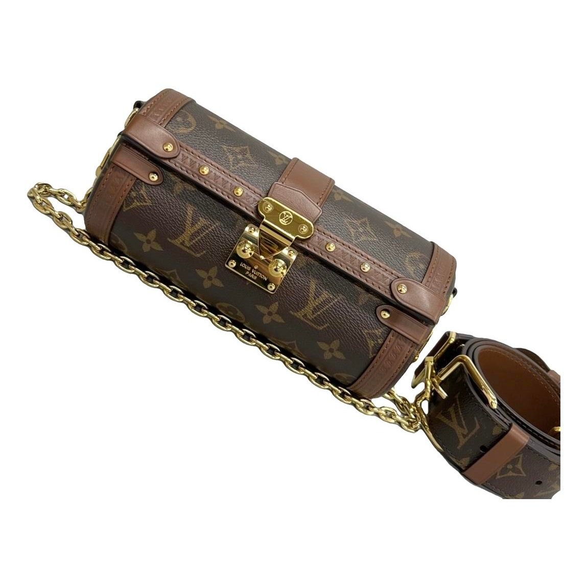 Papillon Trunk leather handbag