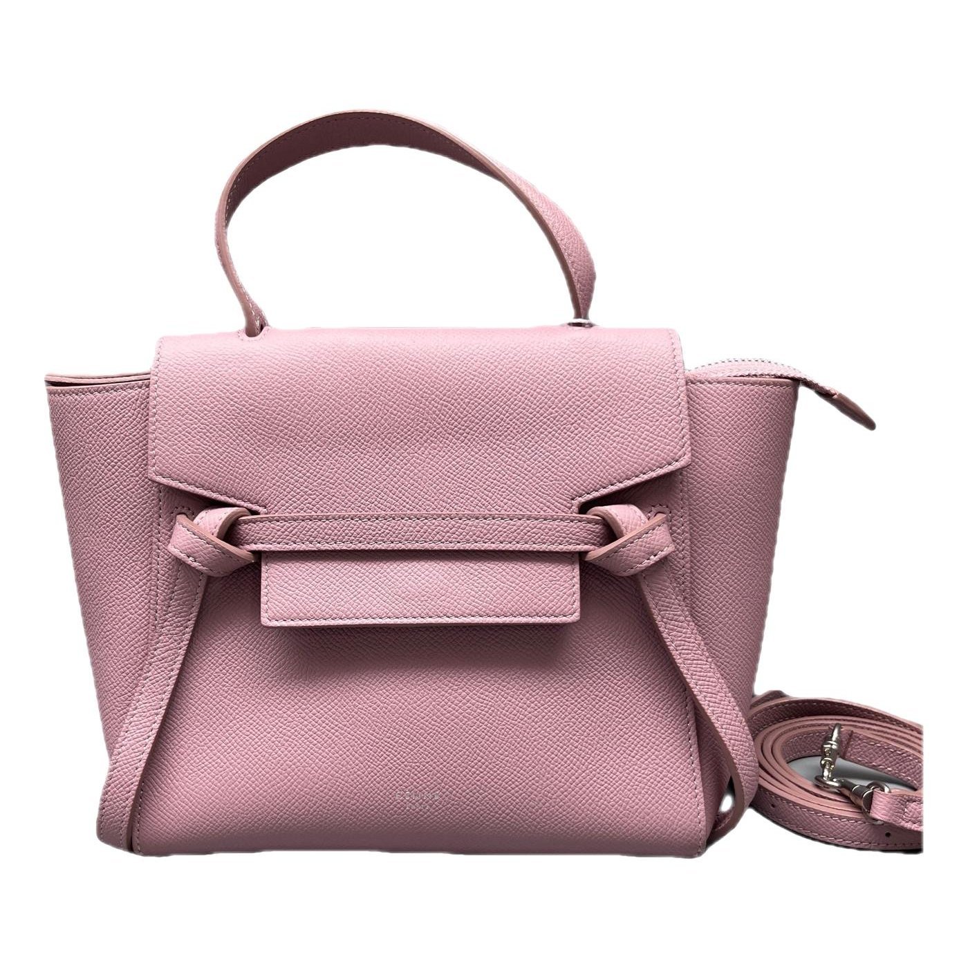 Belt leather handbag