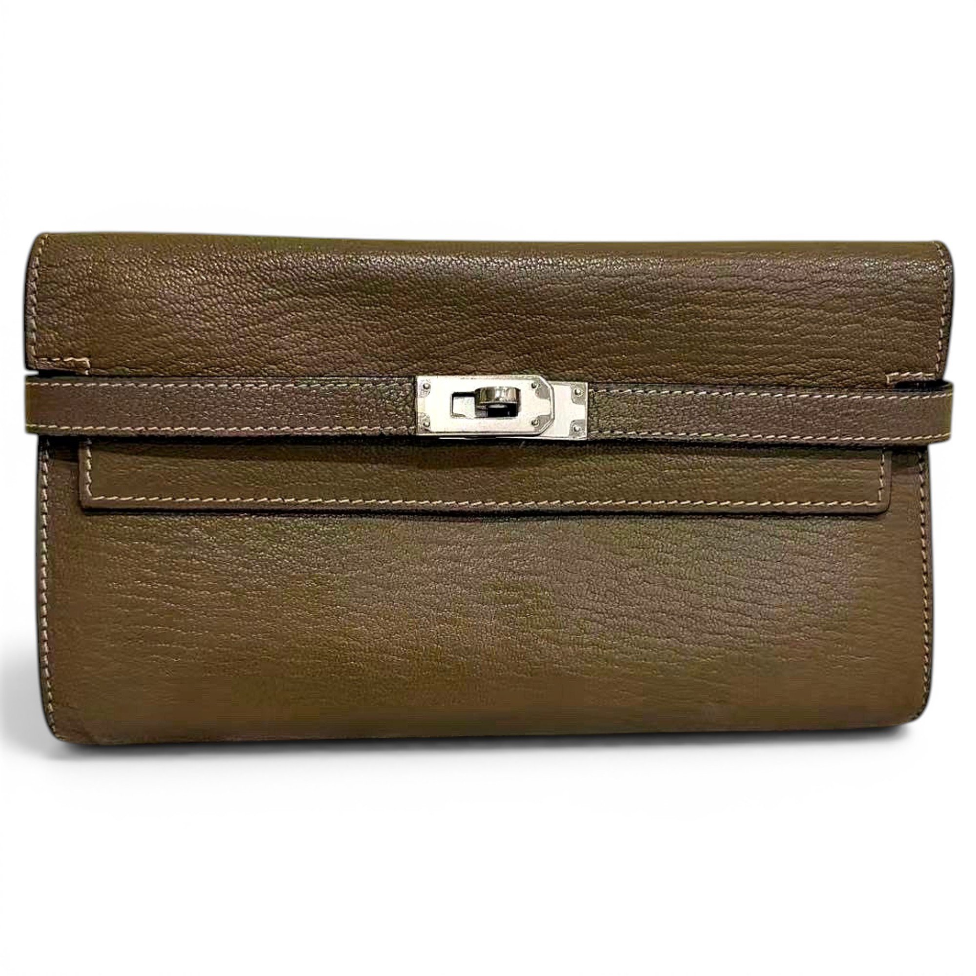 Kelly to go leather clutch bag