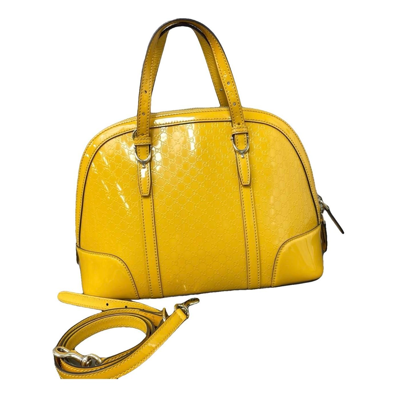 Dôme leather handbag