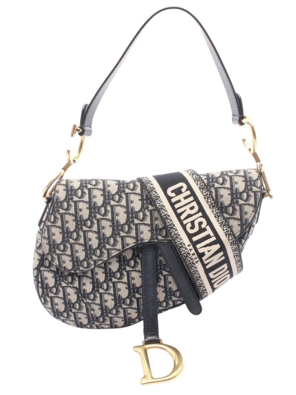 Dior 2000-2026 Oblique Canvas Saddle Bag shoulder bag