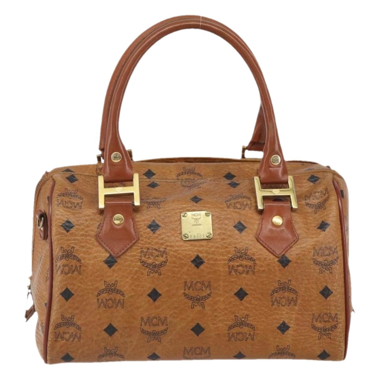 Boston leather bowling bag